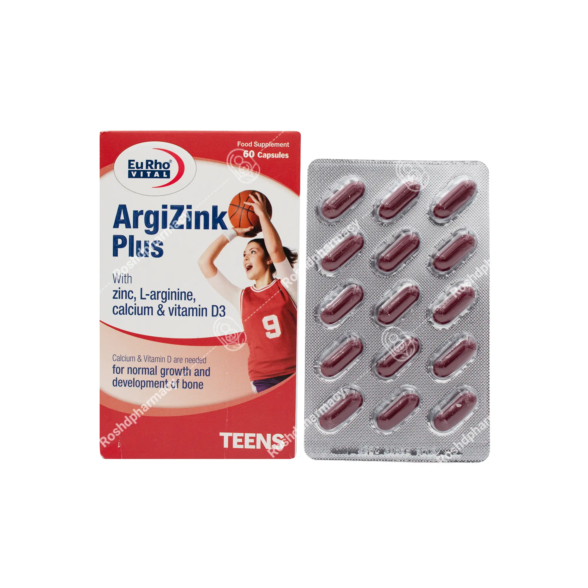 کپسول آرژی زینک پلاس یوروویتال 30 عدد