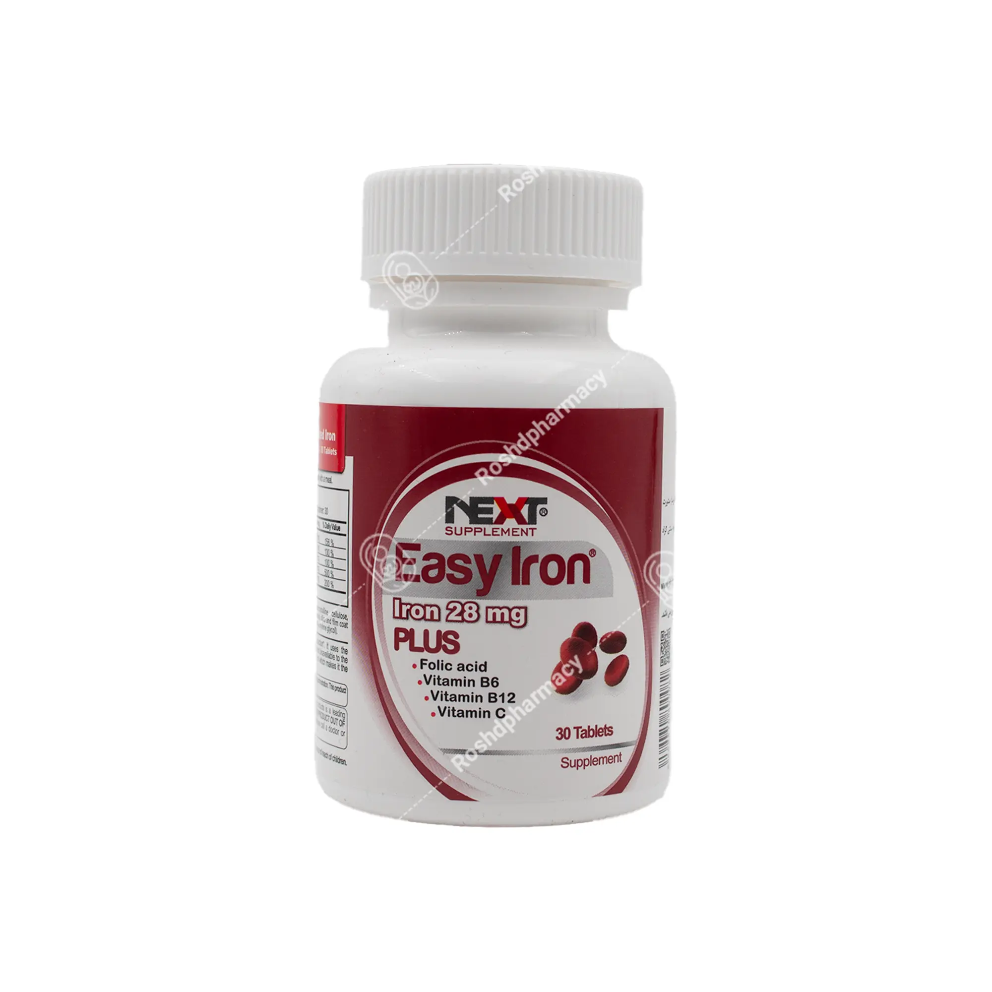 قرص ایزی آیرون پلاس نکست ساپلمنت 30 عدد
