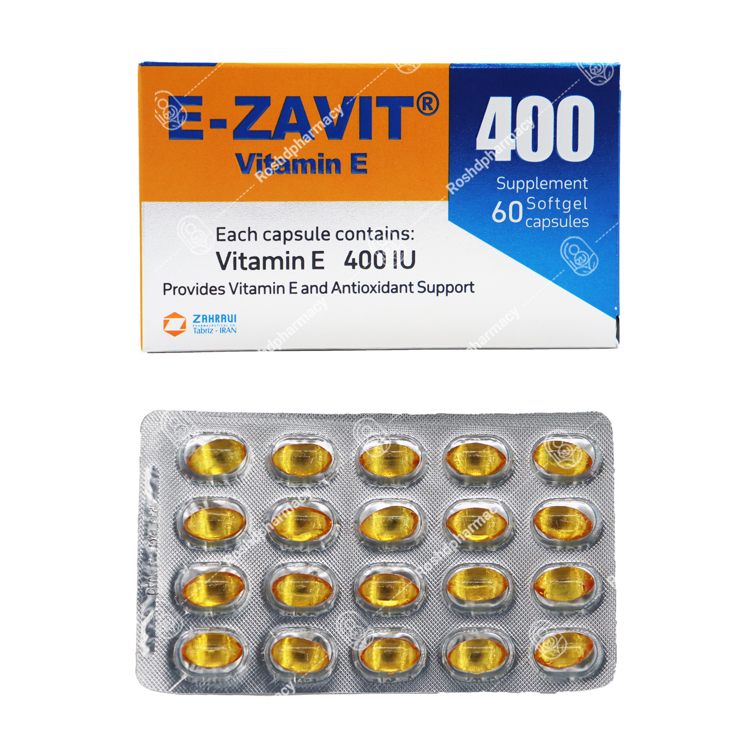 ای زاویت ویتامین ای 400 (60 عددی)