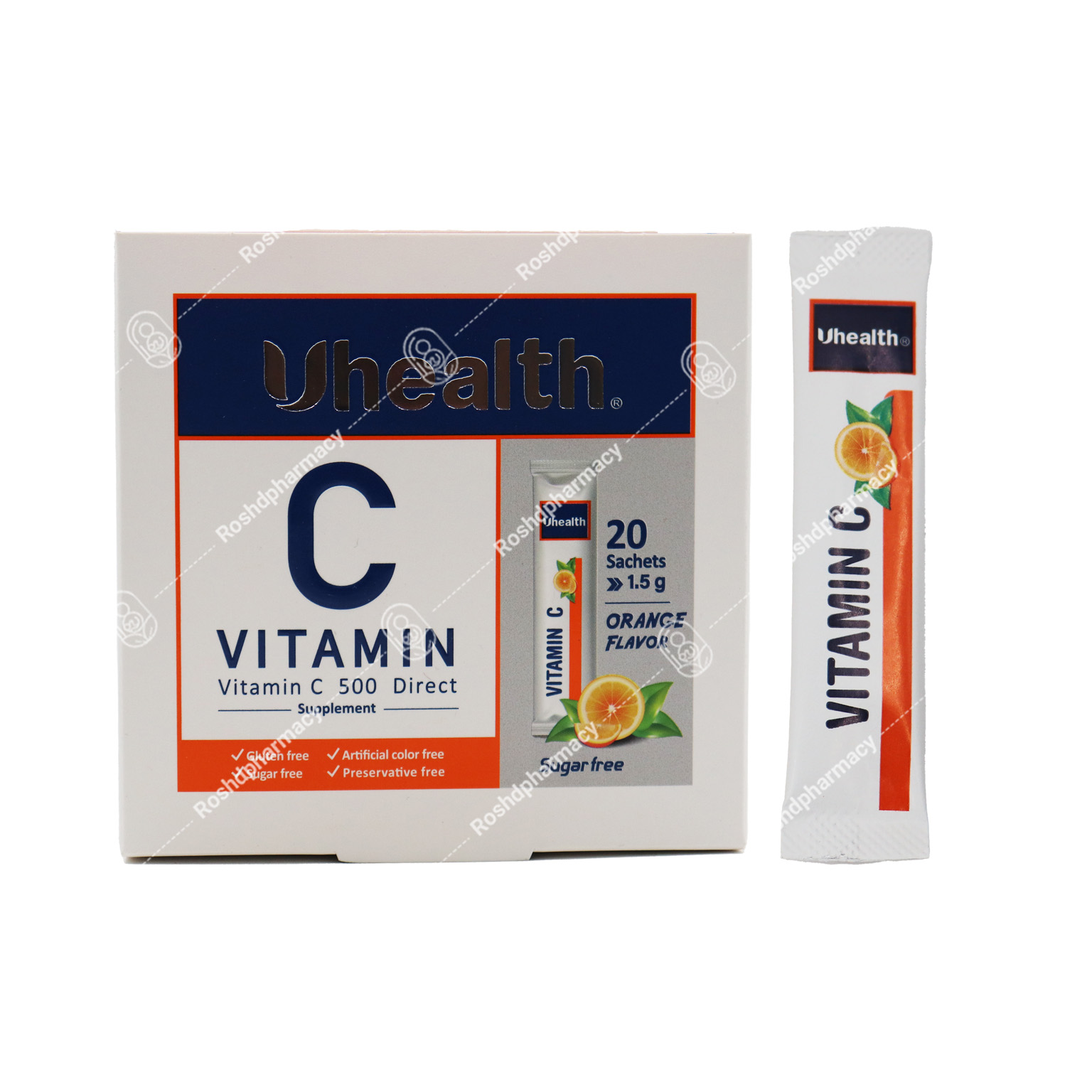ساشه ویتامین C 500 میلی گرم یوهلث فارمد سلامت سینا