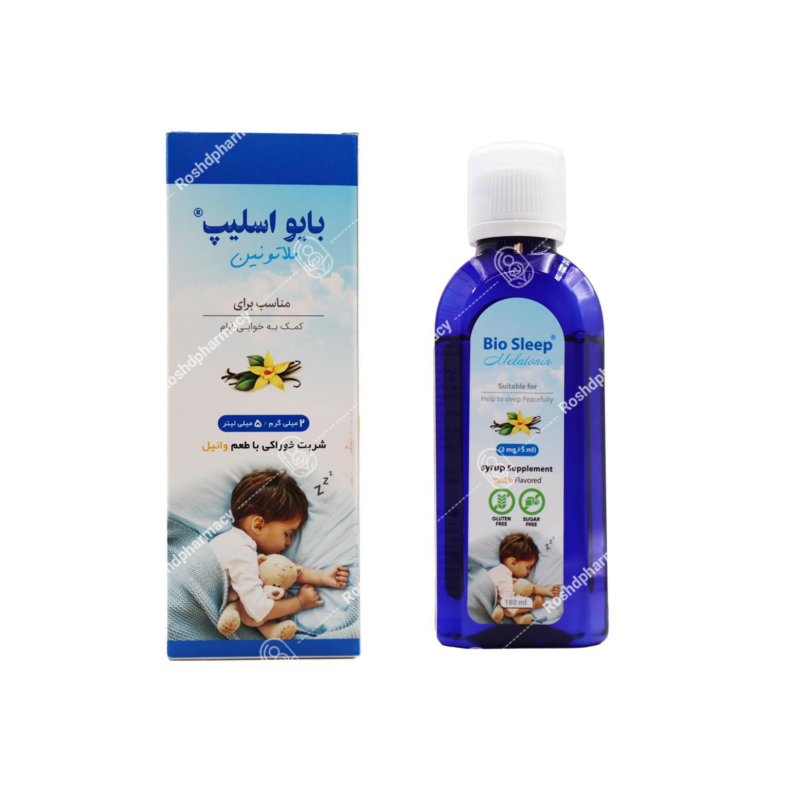 شربت بایو اسلیپ ملاتونین وانا دارو گستر 180ml