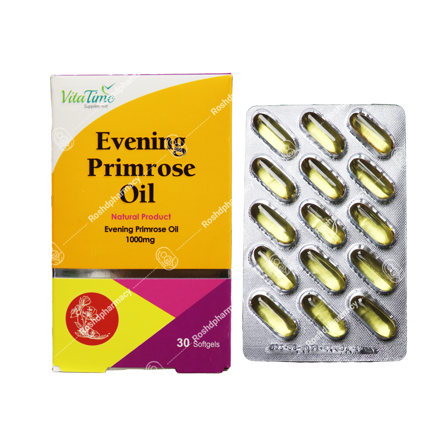 روغن گل مغربی ویتا تایم 1000 میلی گرم