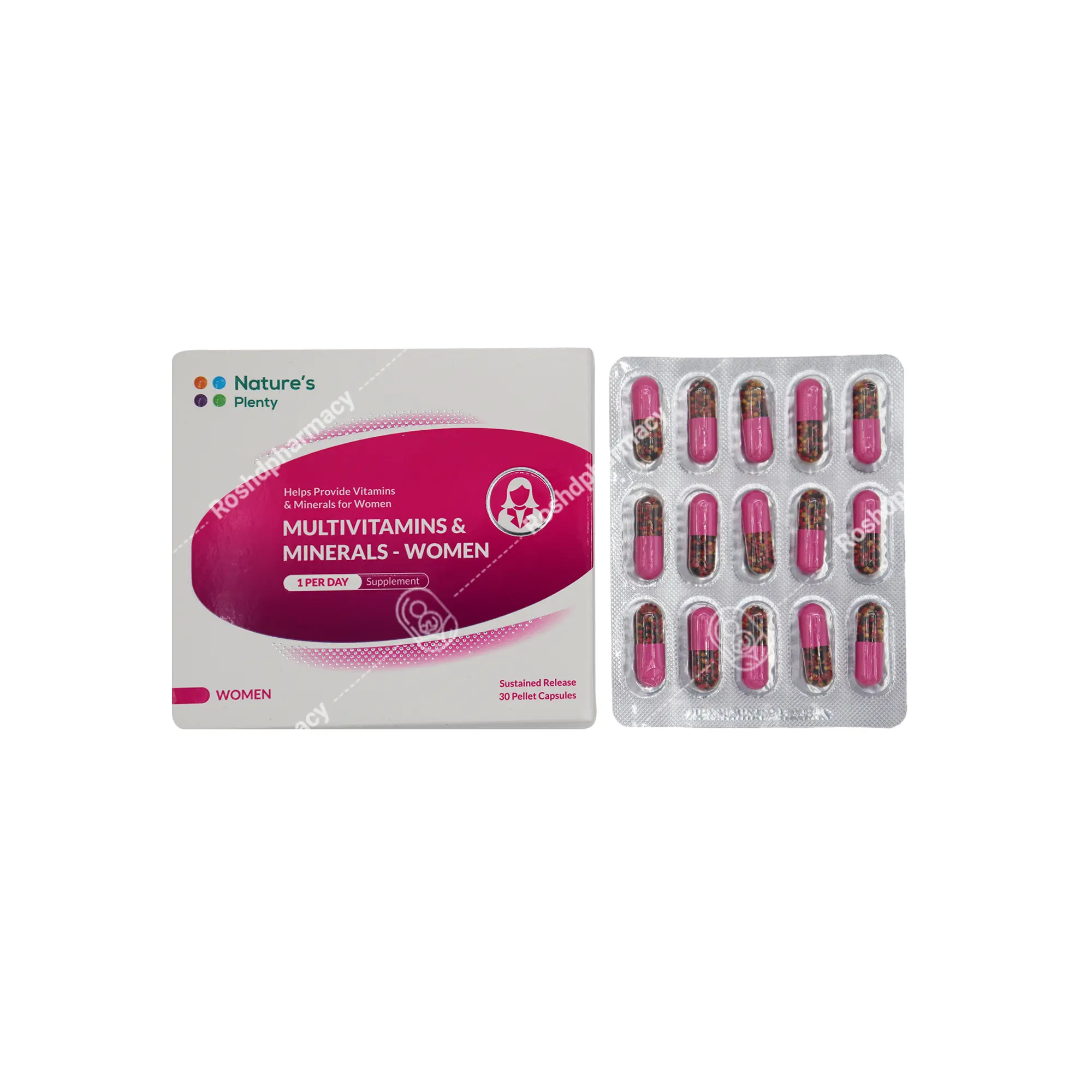کپسول مولتی ویتامین و مینرال بانوان نیچرزپلنتی