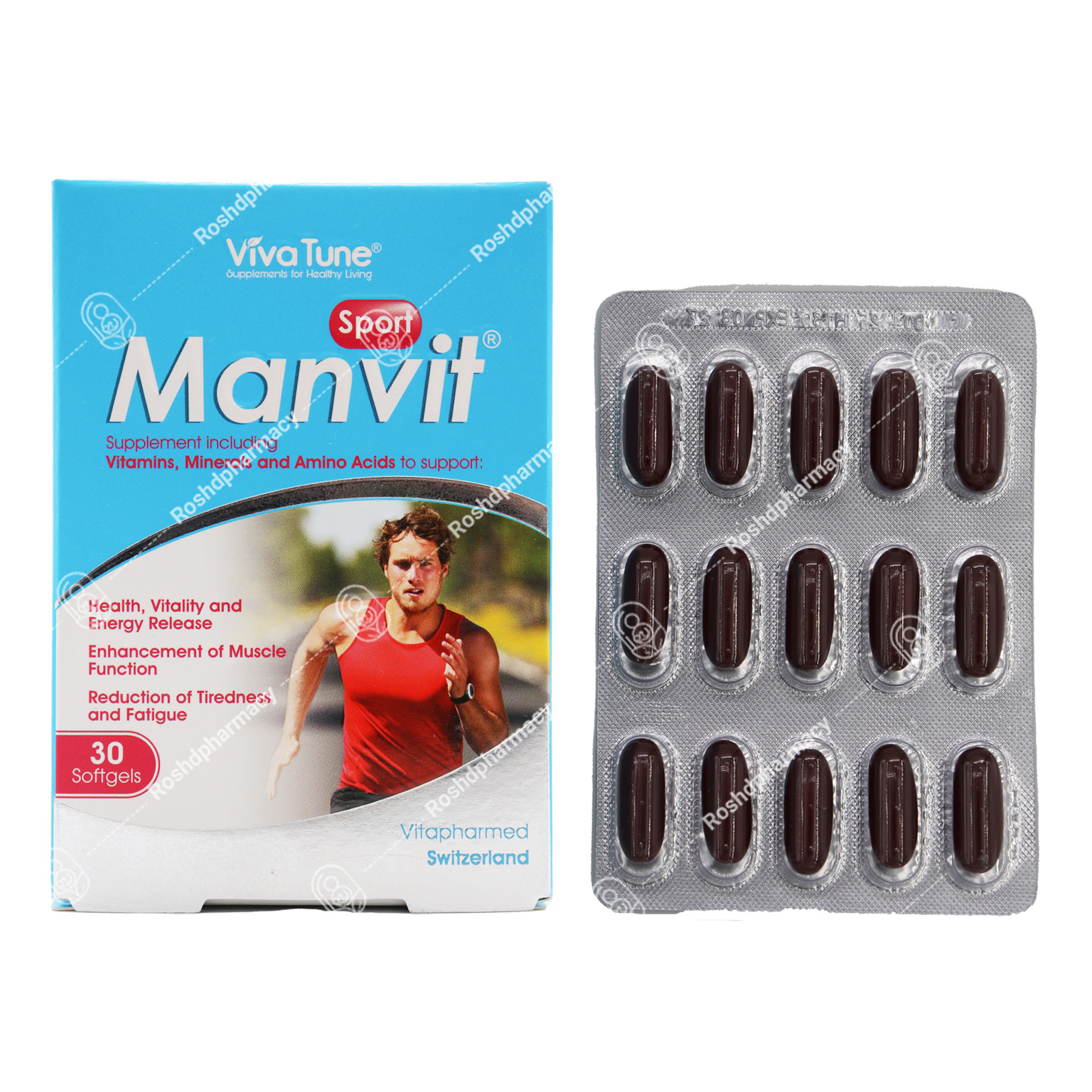 سافت ژل من ویت اسپورت ویواتیون 30 عدد