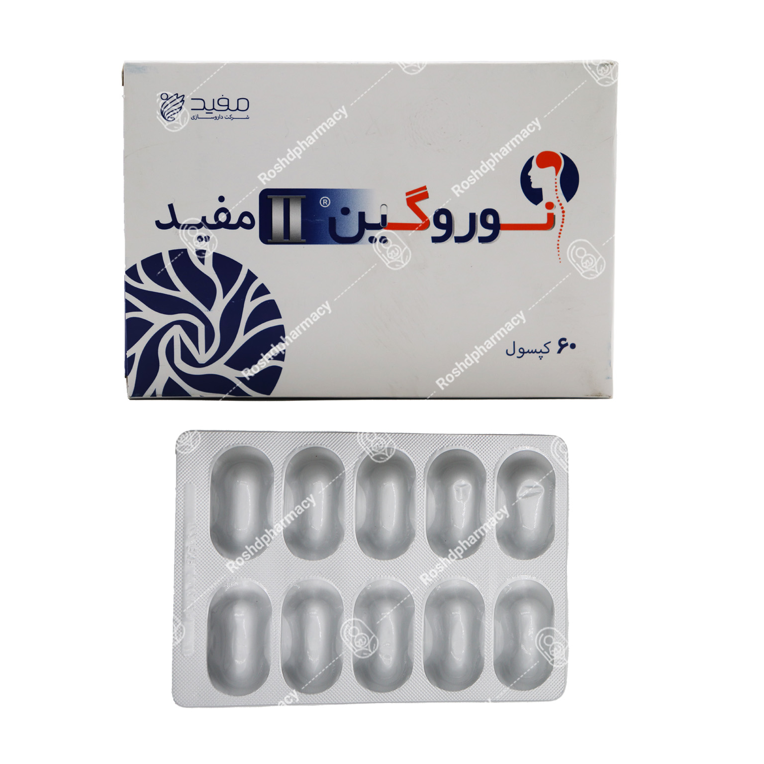 کپسول نوروگین داروسازی مفید 60 عدد